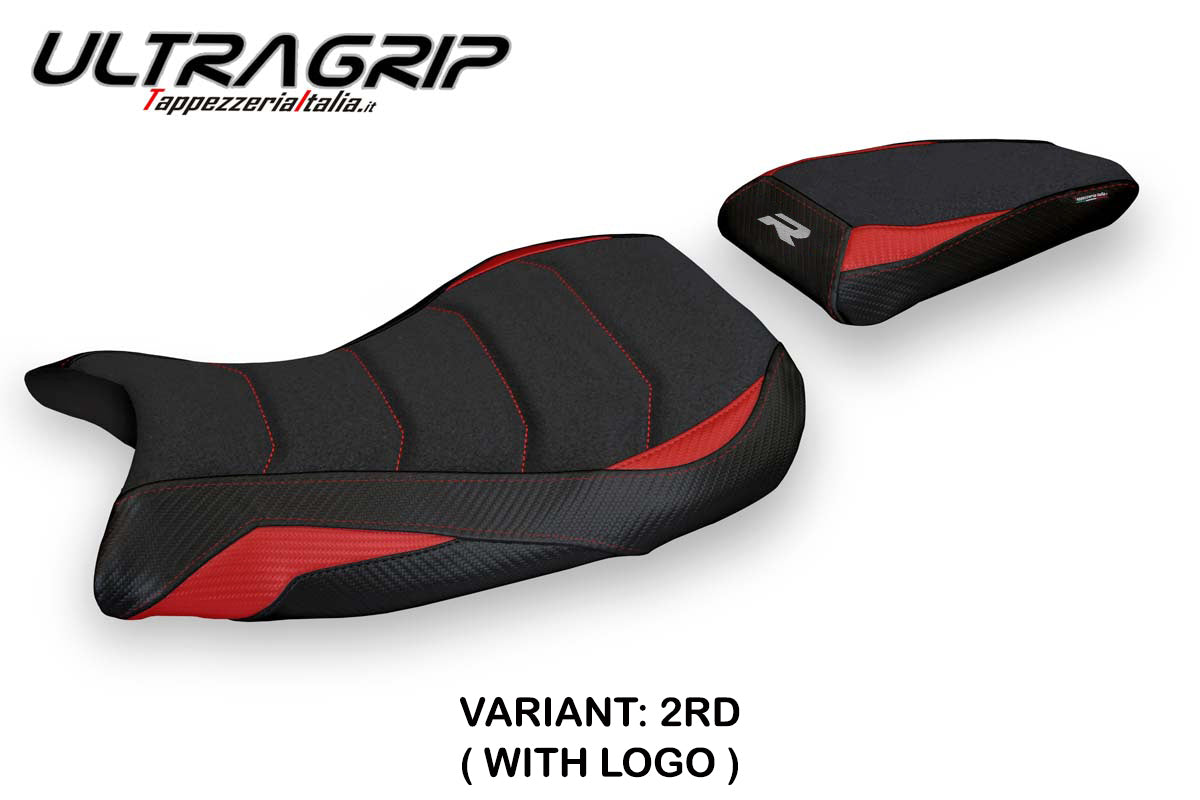 BMW S1000R M Sport 2021-2025 Seat Cover Tappezzeria Italia Ultragrip in Red and Black
