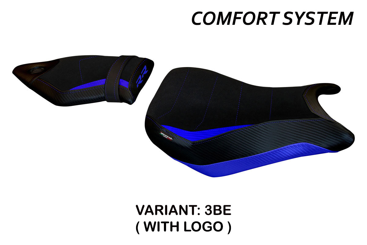 BMW S1000RR 2015-2018 Seat Cover Tappezzeria Italia Comfort in Blue and Black