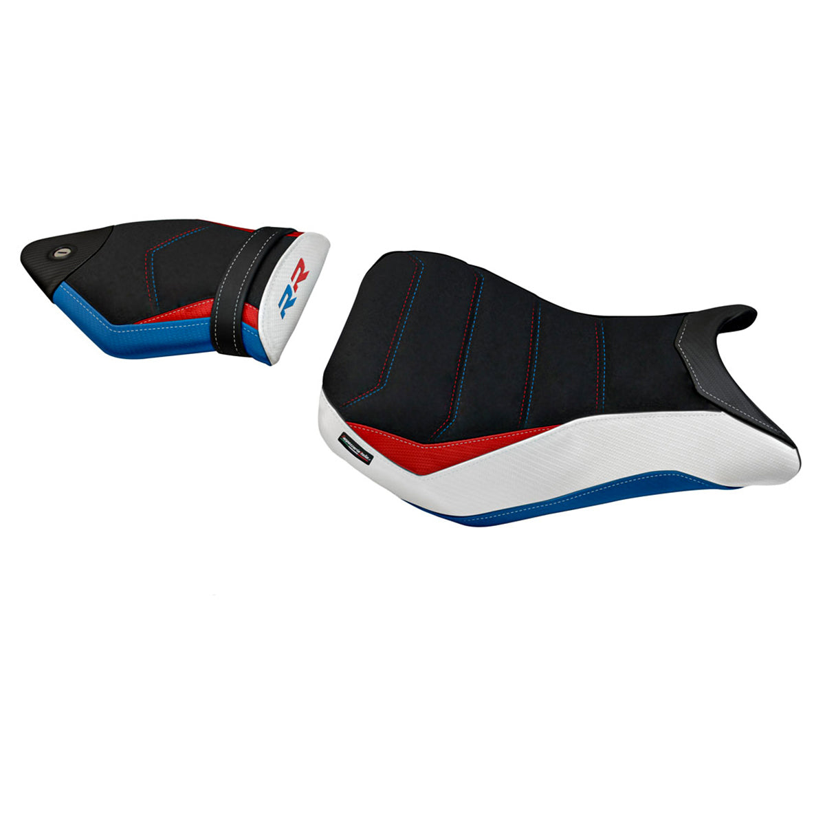 BMW S1000RR 2015-2018 Seat Cover Tappezzeria Italia Comfort in HP Red and Blue