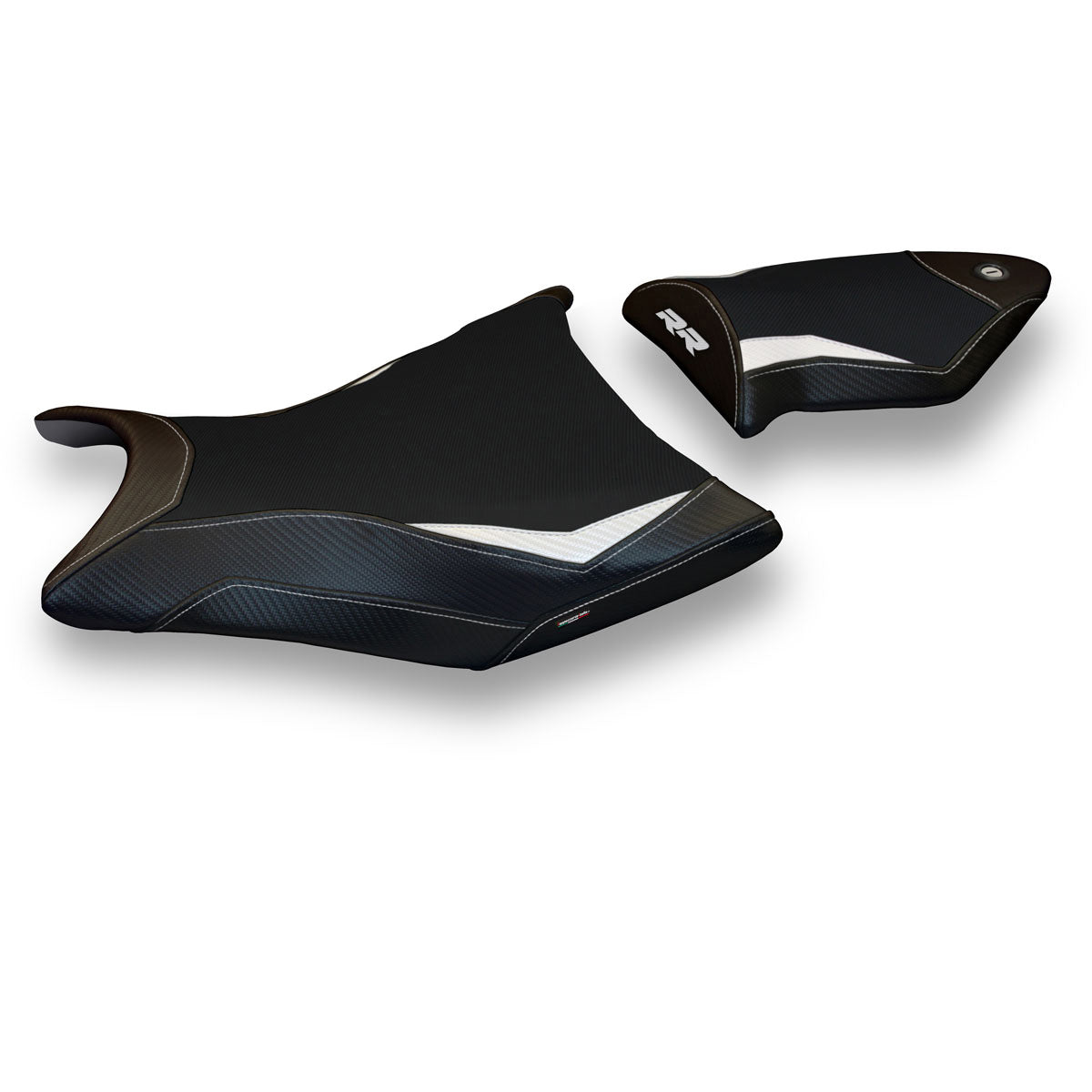BMW S1000RR 2009-2011 Seat Cover Tappezzeria Italia in White and Black