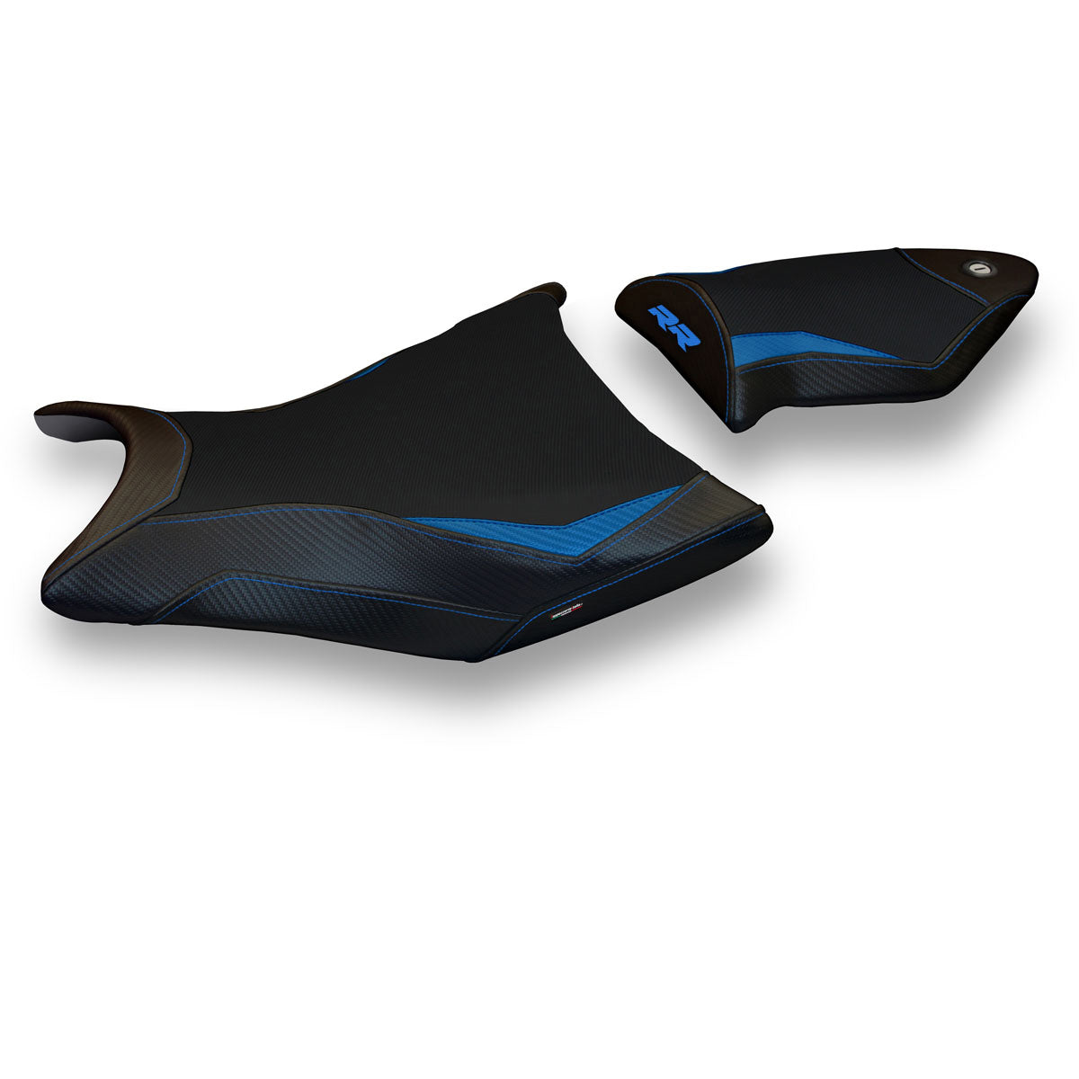 BMW S1000RR 2009-2011 Seat Cover Tappezzeria Italia in Blue and Black
