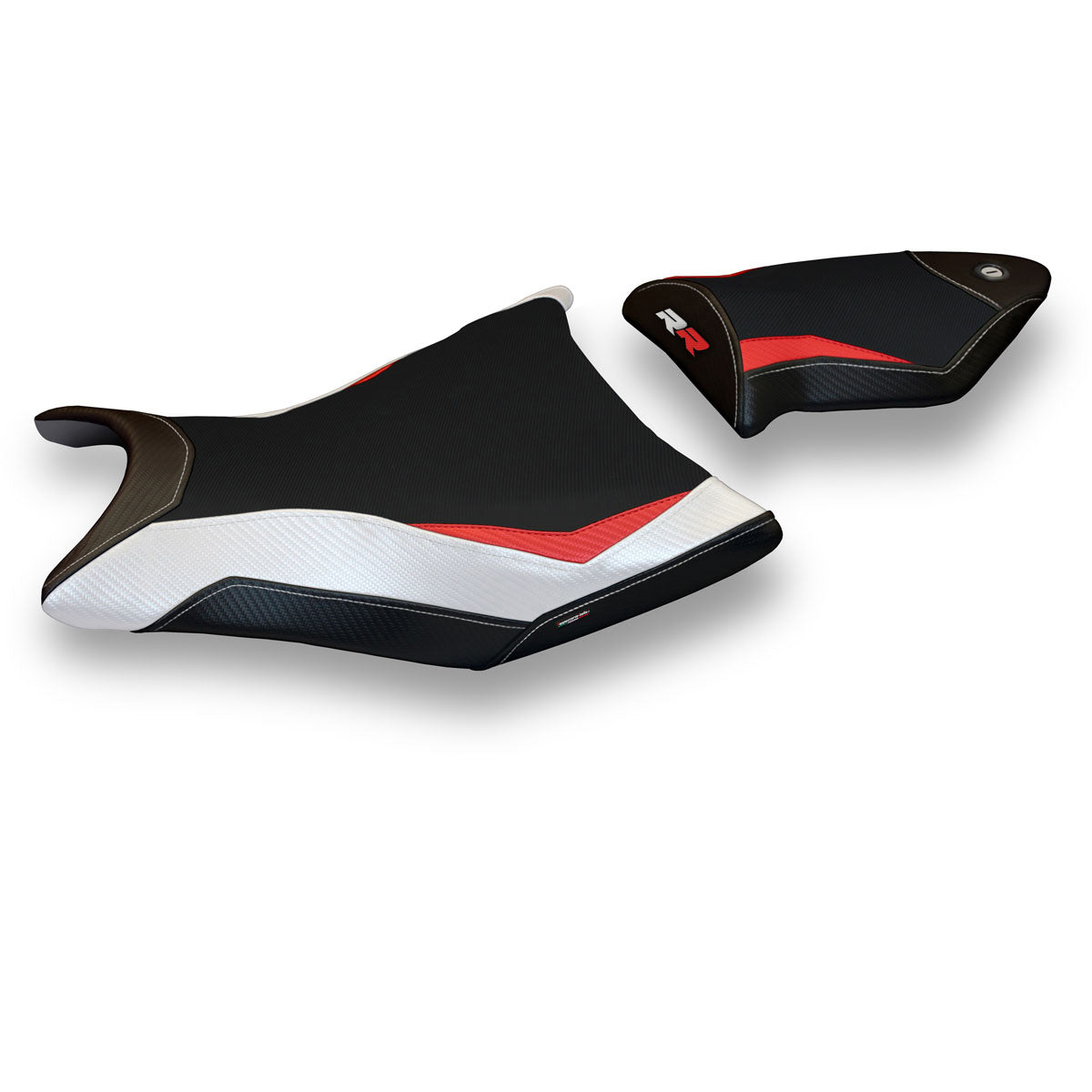BMW S1000RR 2009-2011 Seat Cover Tappezzeria Italia in Red, White and Black