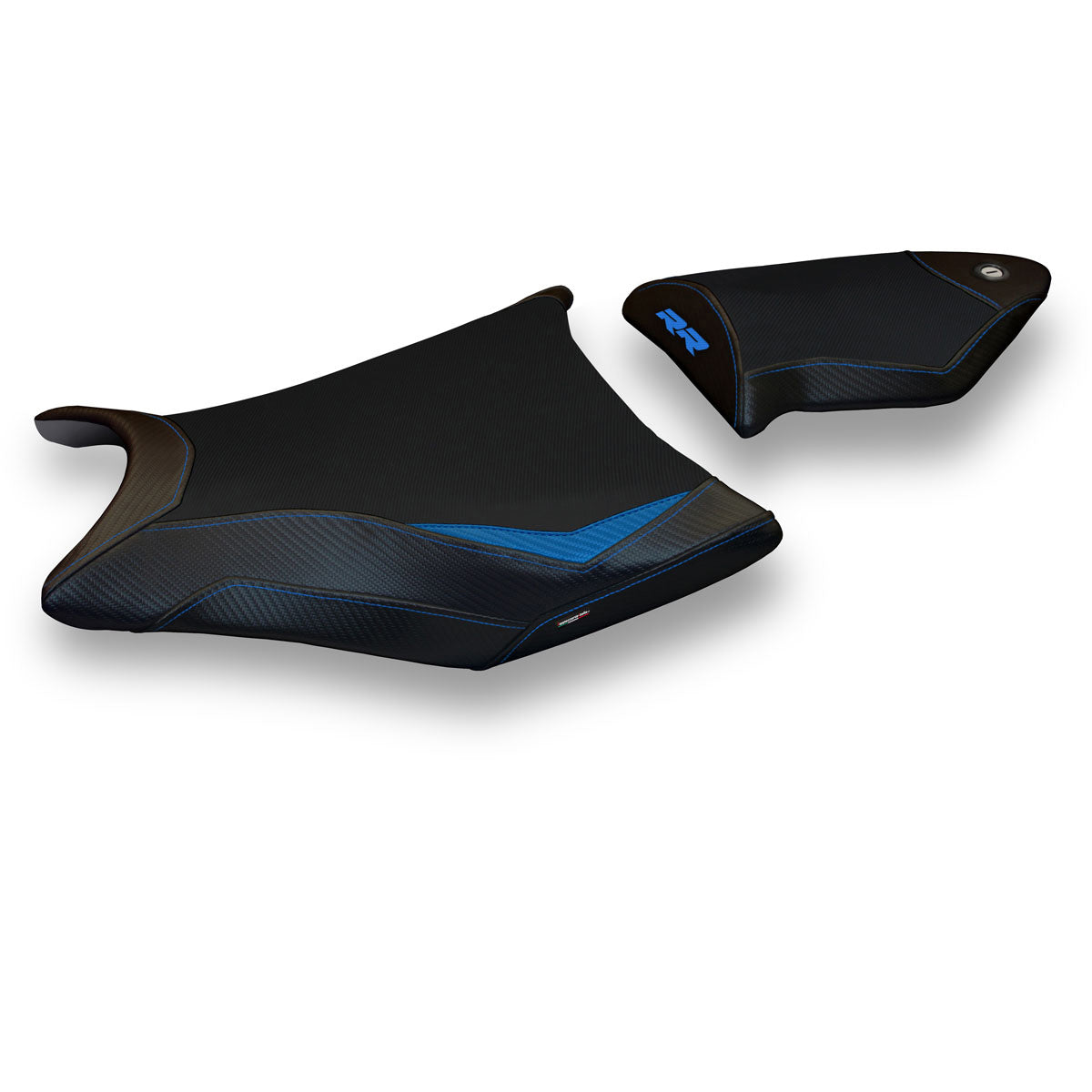 BMW S1000RR 2009-2011 Seat Cover Tappezzeria Italia Comfort in Blue and Black
