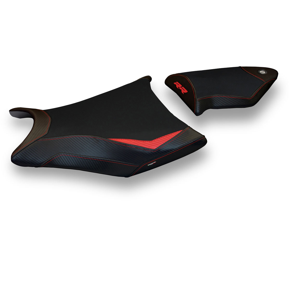 BMW S1000RR 2009-2011 Seat Cover Tappezzeria Italia Comfort in Red and Black