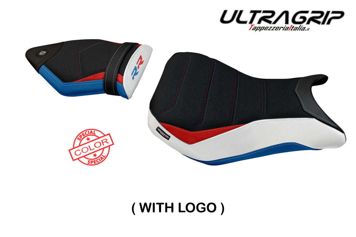 BMW S1000RR 2012-2014 Seat Cover Tappezzeria Italia Ultragrip in HP Red, Blue and White