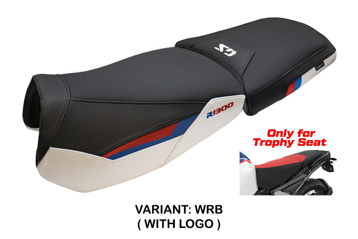 BMW R1300GS Adventure Trophy 2024-2025 Seat Cover Tappezzeria White Red Blue