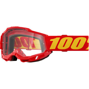 100% Accuri 2 OTG Goggles - Red - Clear 50018-00010