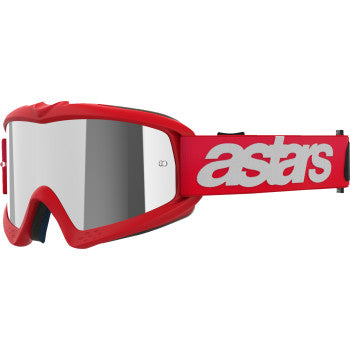 ALPINESTARS Goggles Youth Vision Goggles - Blaze - Red - Silver Mirror 5140425-3094