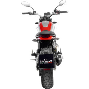 LEOVINCE LV-10 Slip-On Muffler - Black - Stainless Steel Scrambler 2023-2024 15266B