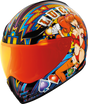 ICON Domain™ Motorcycle Helmet - Lucky Lid 4 - Red - XS 0101-14951