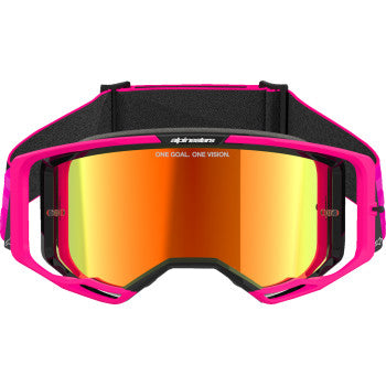 ALPINESTARS Goggles Vision 8 Goggles - Corp - Pink - Red Mirror 5101625-3083