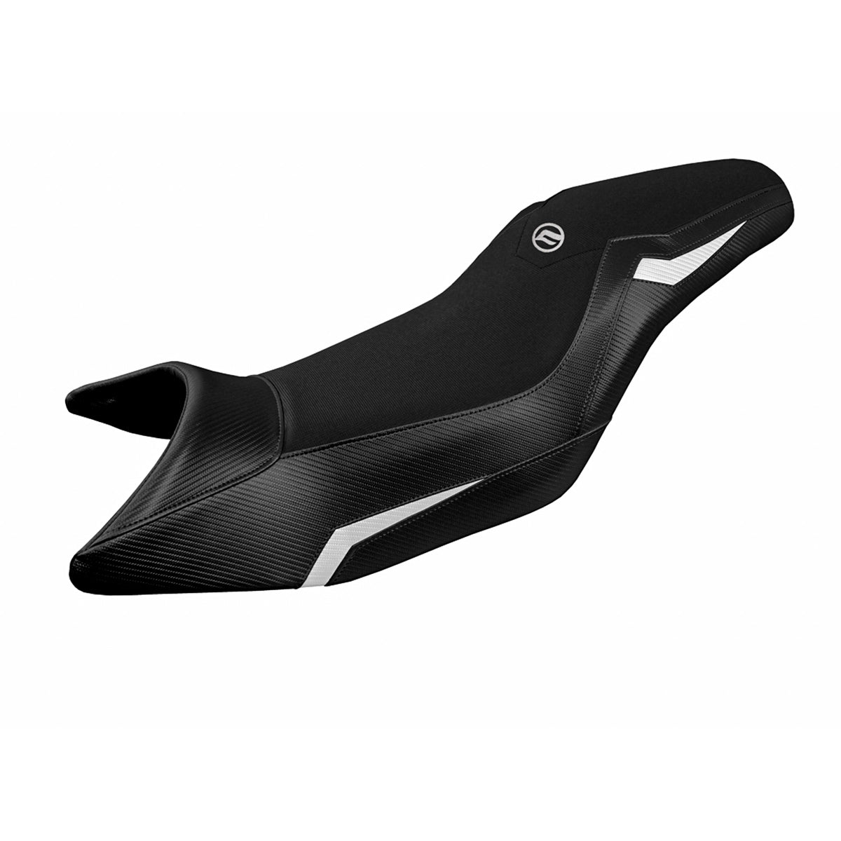 CF Moto 650MT 700MT 2019-2025 Seat Cover Tappezzeria Italia in White and Black