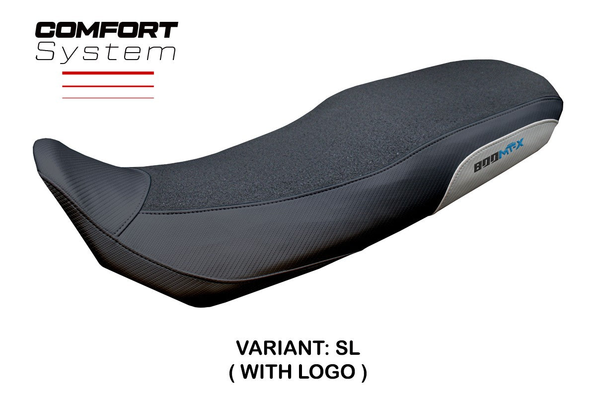 CF Moto 800 MT X 2025 Seat Cover Tappezzeria Ultragrip Comfort Silver Black