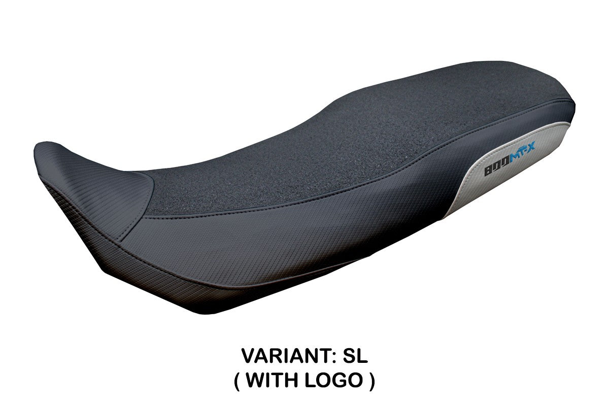 CF Moto 800 MT X 2025 Seat Cover Tappezzeria Ultragrip Silver Black