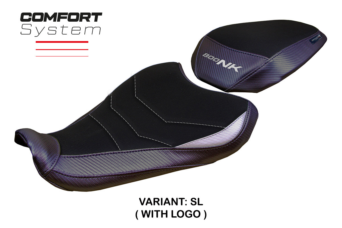 CF Moto 800NK 2023-2025 Seat Cover Tappezzeria Italia Comfort in Silver and Black