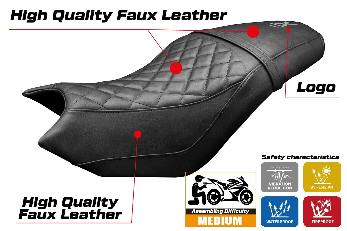 CF Moto 700 CL X 2021-2025 Seat Cover Tappezzeria Black