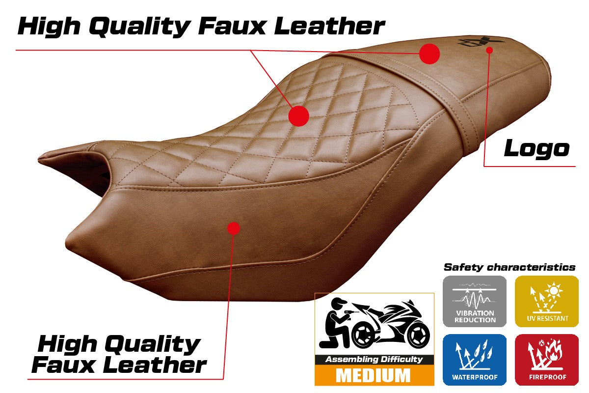 CF Moto 700 CL X 2021-2025 Seat Cover Tappezzeria Brown