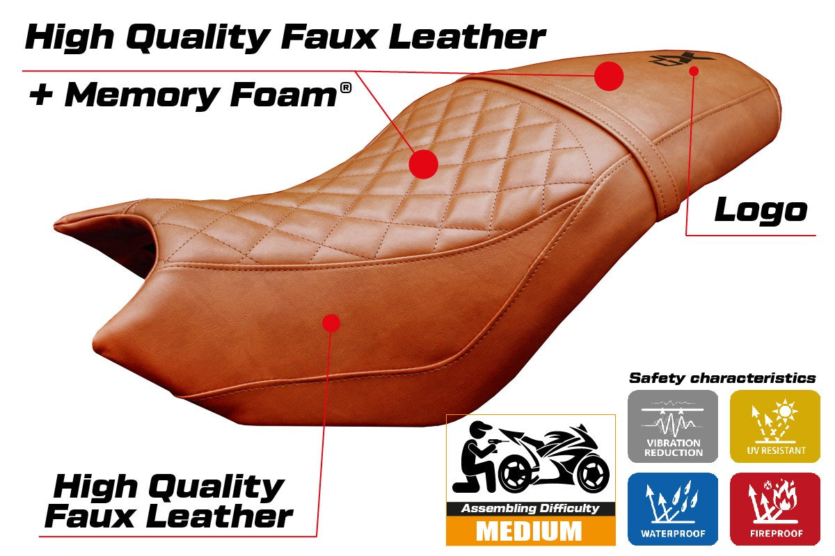 CF Moto 700 CL X 2021-2025 Seat Cover Tappezzeria Comfort Brick
