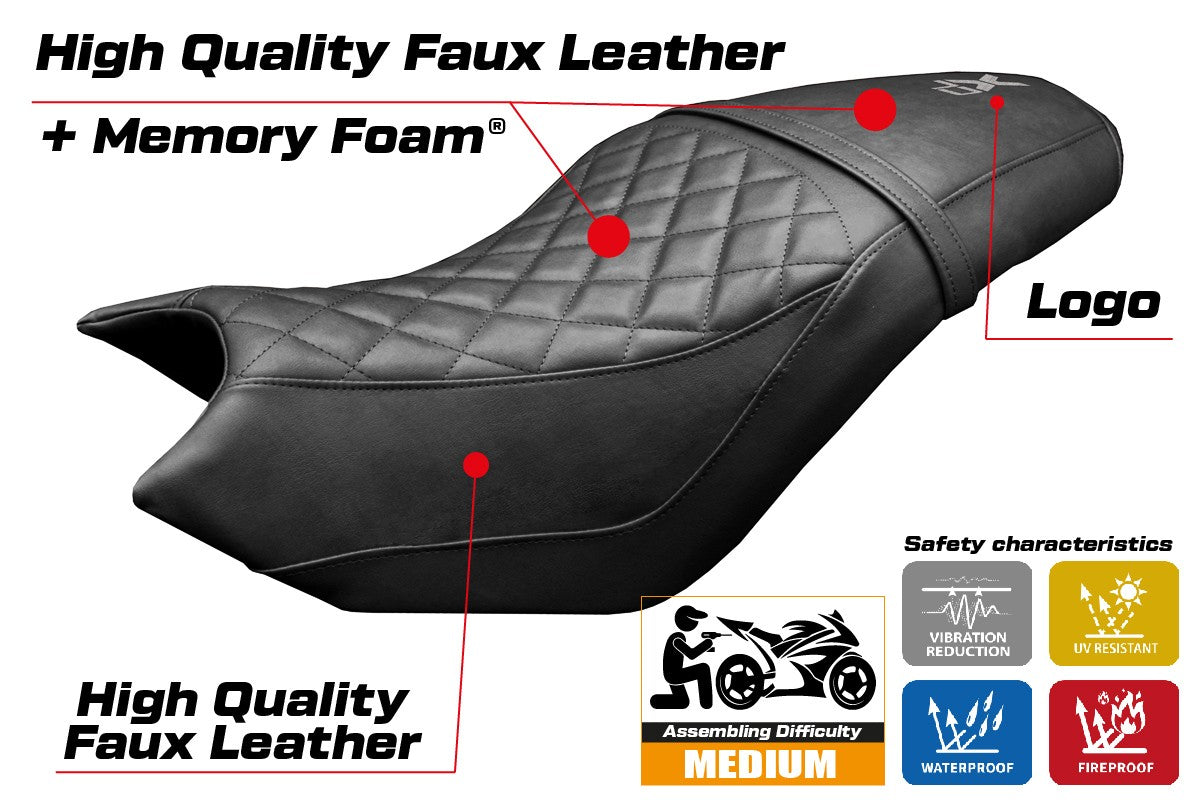 CF Moto 700 CL X 2021-2025 Seat Cover Tappezzeria Comfort Black