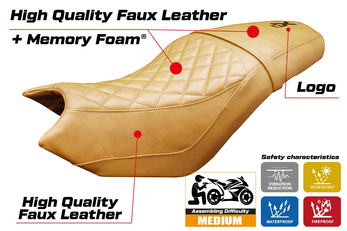 CF Moto 700 CL X 2021-2025 Seat Cover Tappezzeria Comfort Camel
