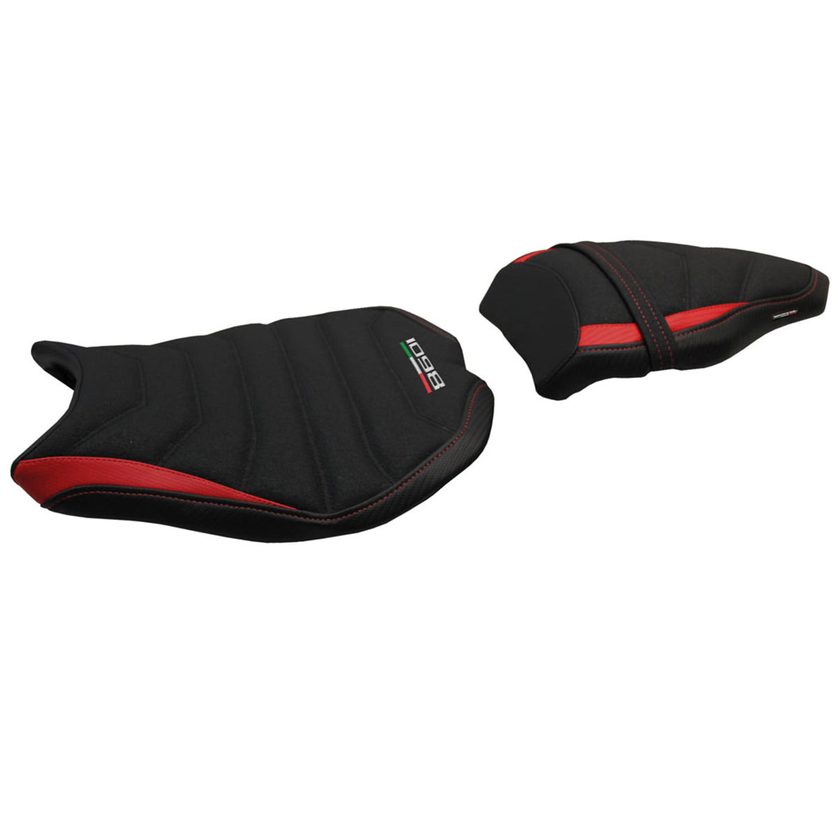 Ducati 1098 2007-2013 Seat Cover Tappezzeria Italia Ultragrip in Red and Black