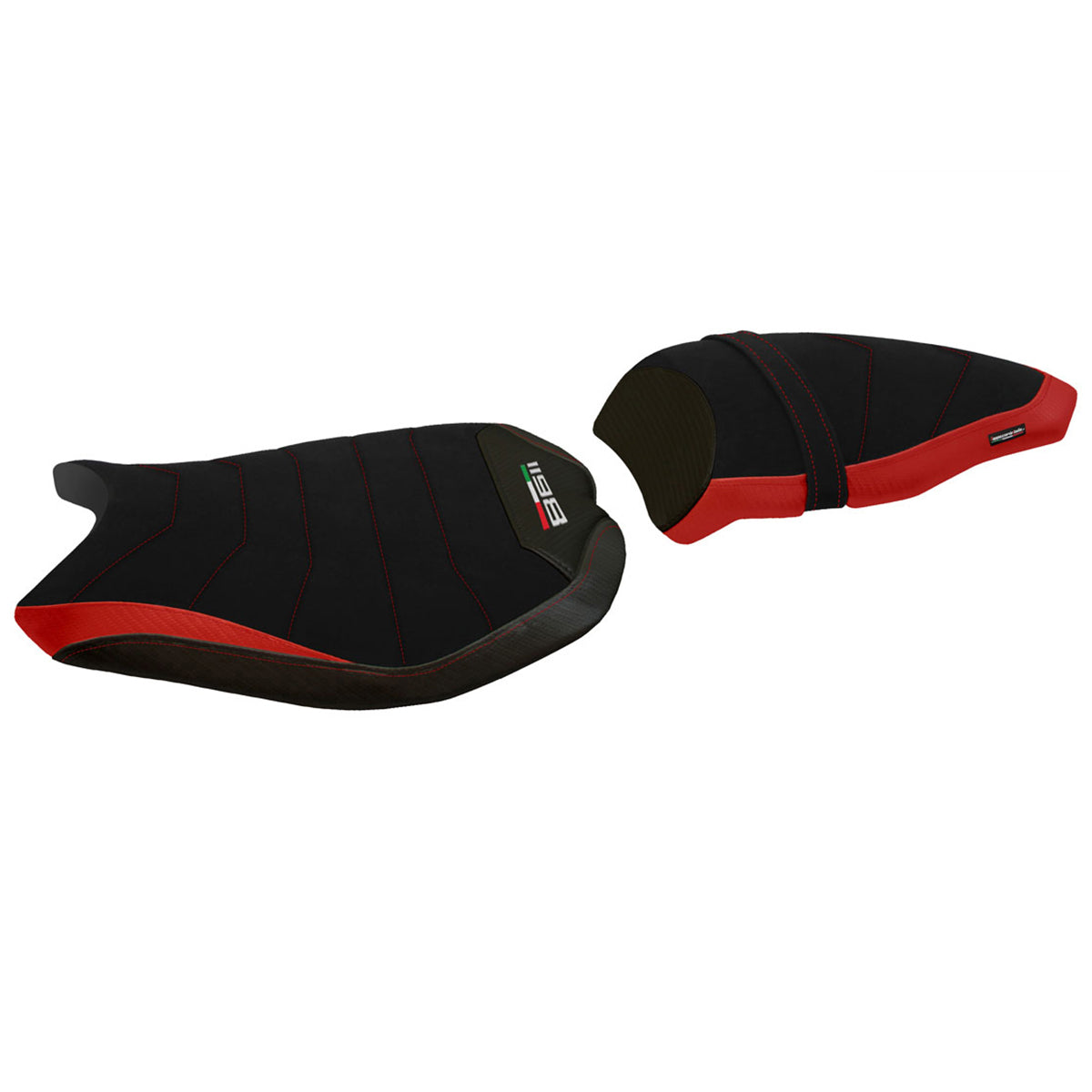 Ducati 1198 2007-2013 Seat Cover Tappezzeria Italia Comfort in Red and Black