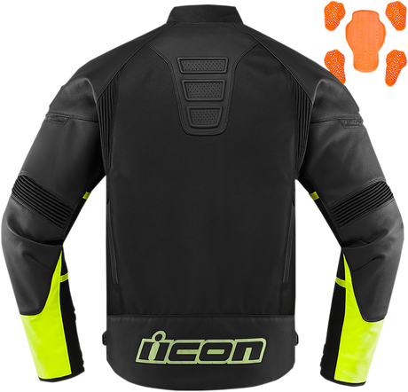 ICON Contra2™ CE Jacket - Black/Hi-Viz - Small 2810-3654