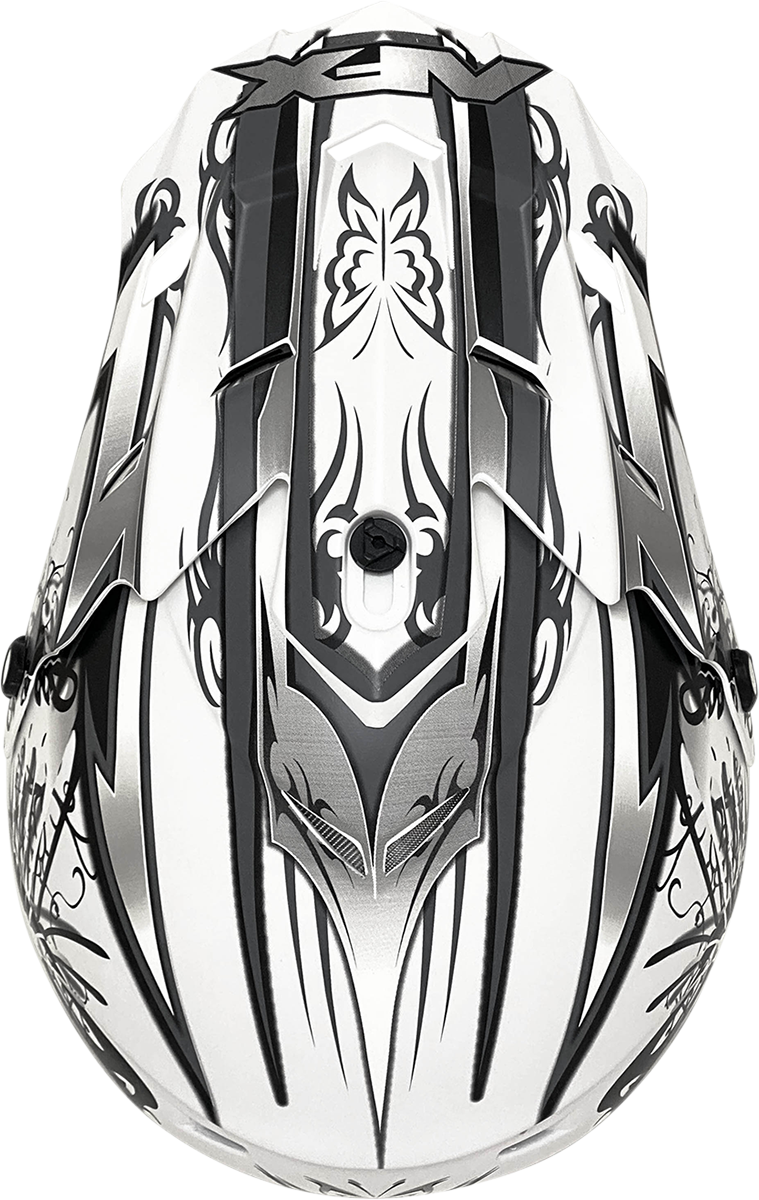 AFX FX-17 Motorcycle Helmet - Butterfly - Matte White - XS 0110-7126