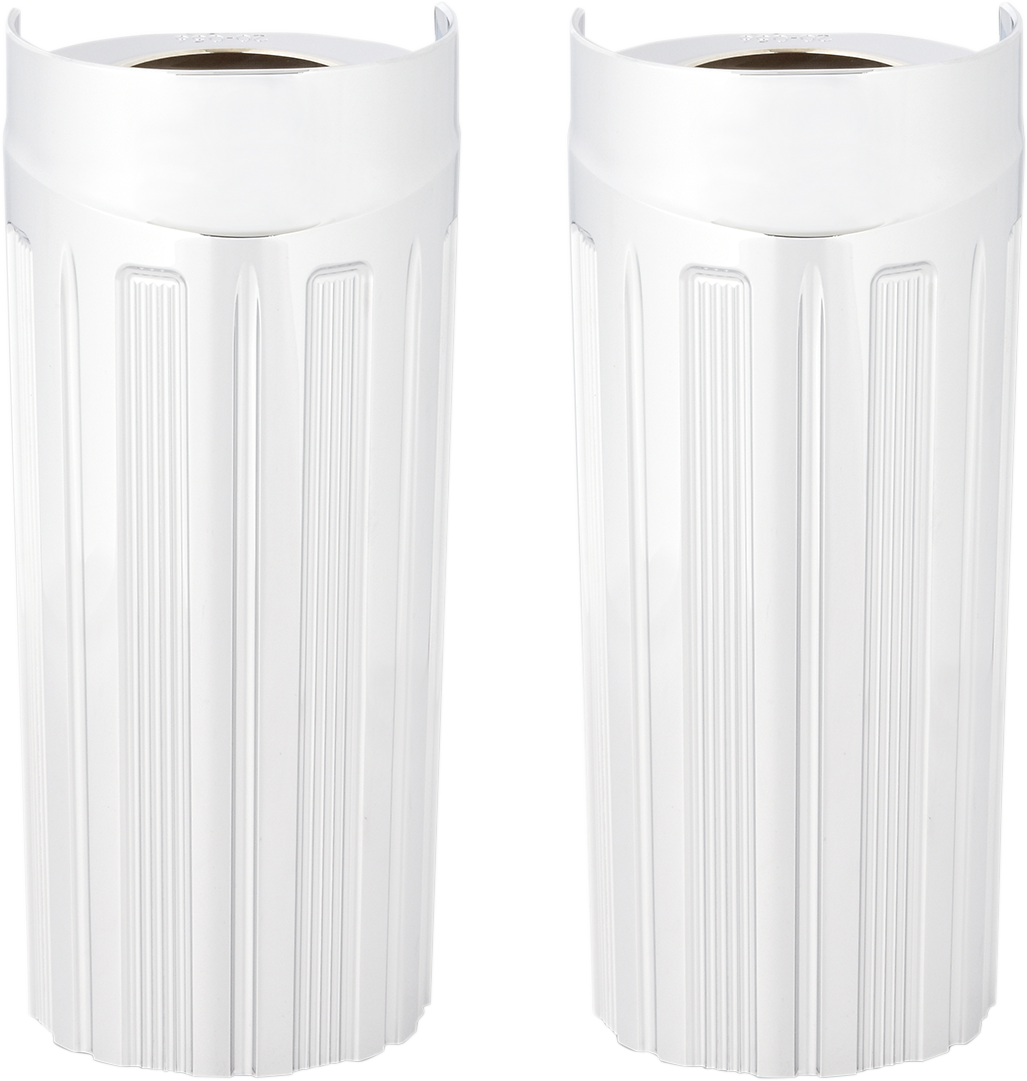 ARLEN NESS 10-Gauge Fork Boot Covers - Chrome - +2" - FLHT 20-058