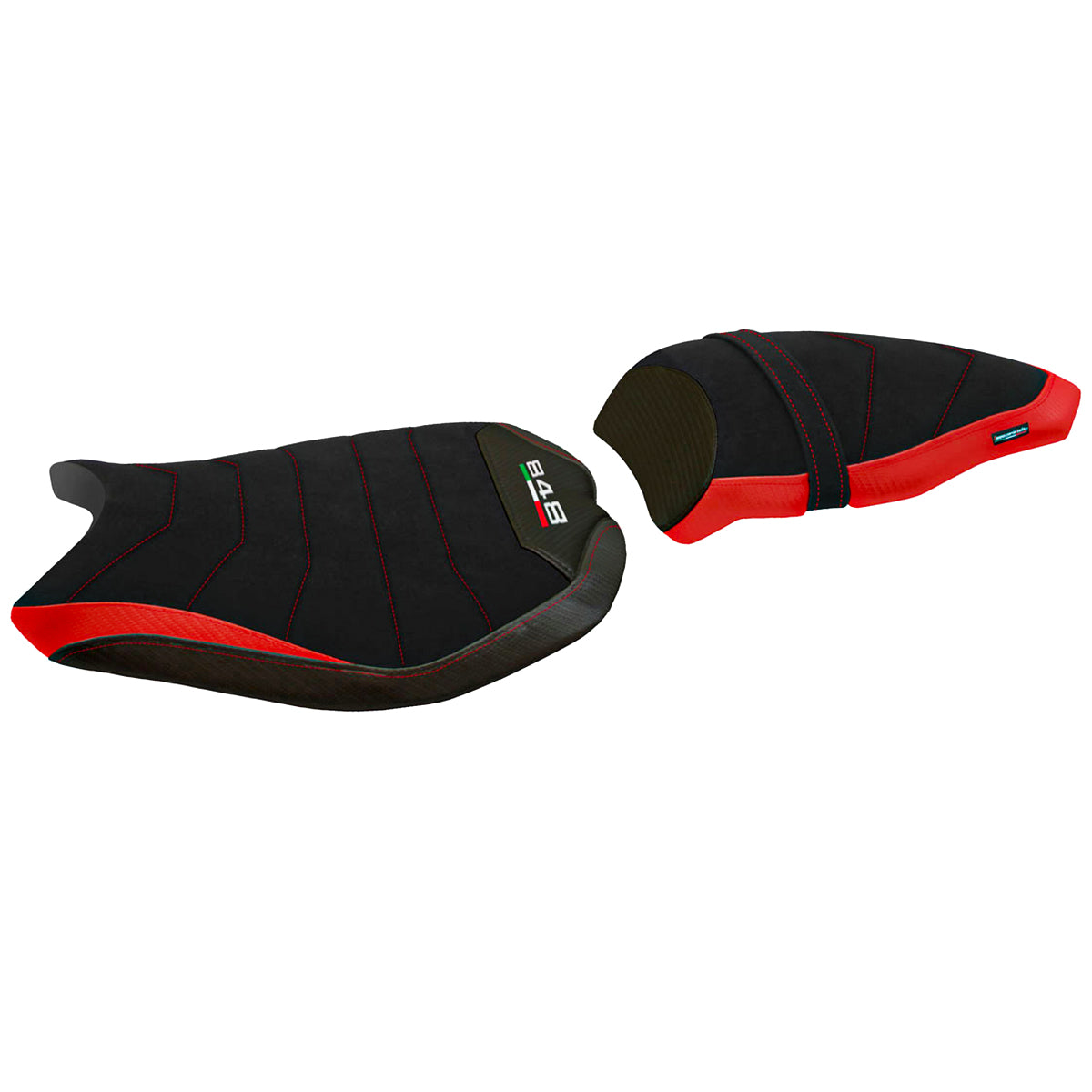 Ducati 848 2007-2013 Seat Cover Tappezzeria Italia Comfort in Red and Black