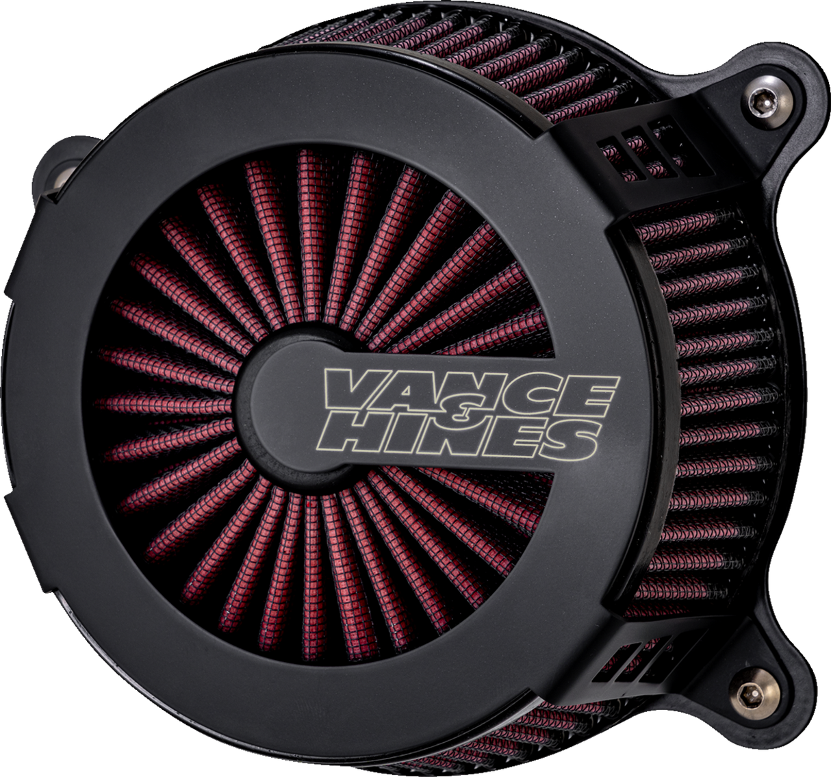 VANCE & HINES Harley Davidson Twin Cam 2008-2017 Cage Fighter Air Cleaner - Black Ceramic - FL 40365