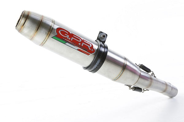 GPR Exhaust System Fantic Motor XMF 125 2021-2023, Deeptone Inox, Slip-on Exhaust Including Removable DB Killer, Link Pipe and catalyst