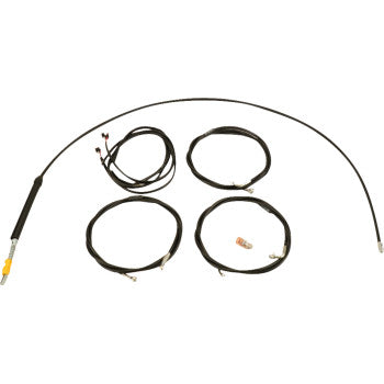 LA CHOPPERS Cable Kit - 12" - 14" Handlebars - Black Glide 2023-2024 LA-8059KT3-13B