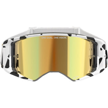 ALPINESTARS Goggles Supertech Goggles - Corp - White/Gold - ABS Vision - Gold Mirror 5100325-2044