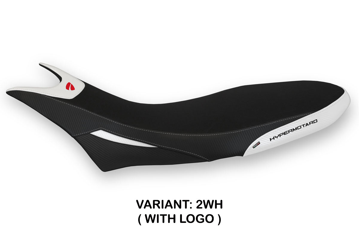 Ducati Hypermotard 950 2019-2025 Seat Cover Tappezzeria Italia in White
