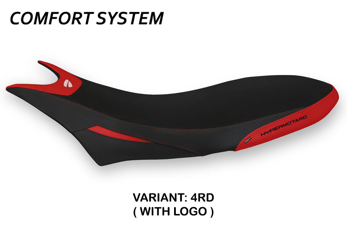 Ducati Hypermotard 950 2019-2025 Seat Cover Tappezzeria Italia Comfort in Red