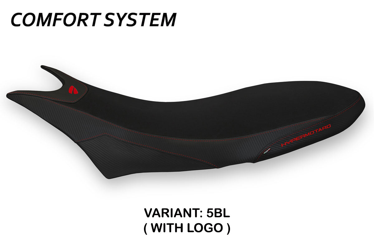 Ducati Hypermotard 950 2019-2025 Seat Cover Tappezzeria Italia Comfort in Black
