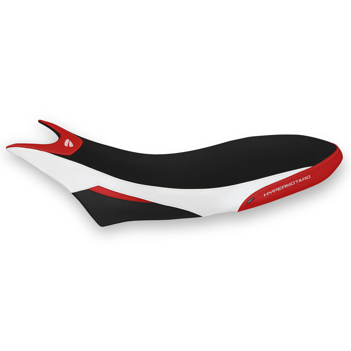 Ducati Hypermotard 950 2019-2025 Seat Cover Tappezzeria Italia Comfort in White and Red