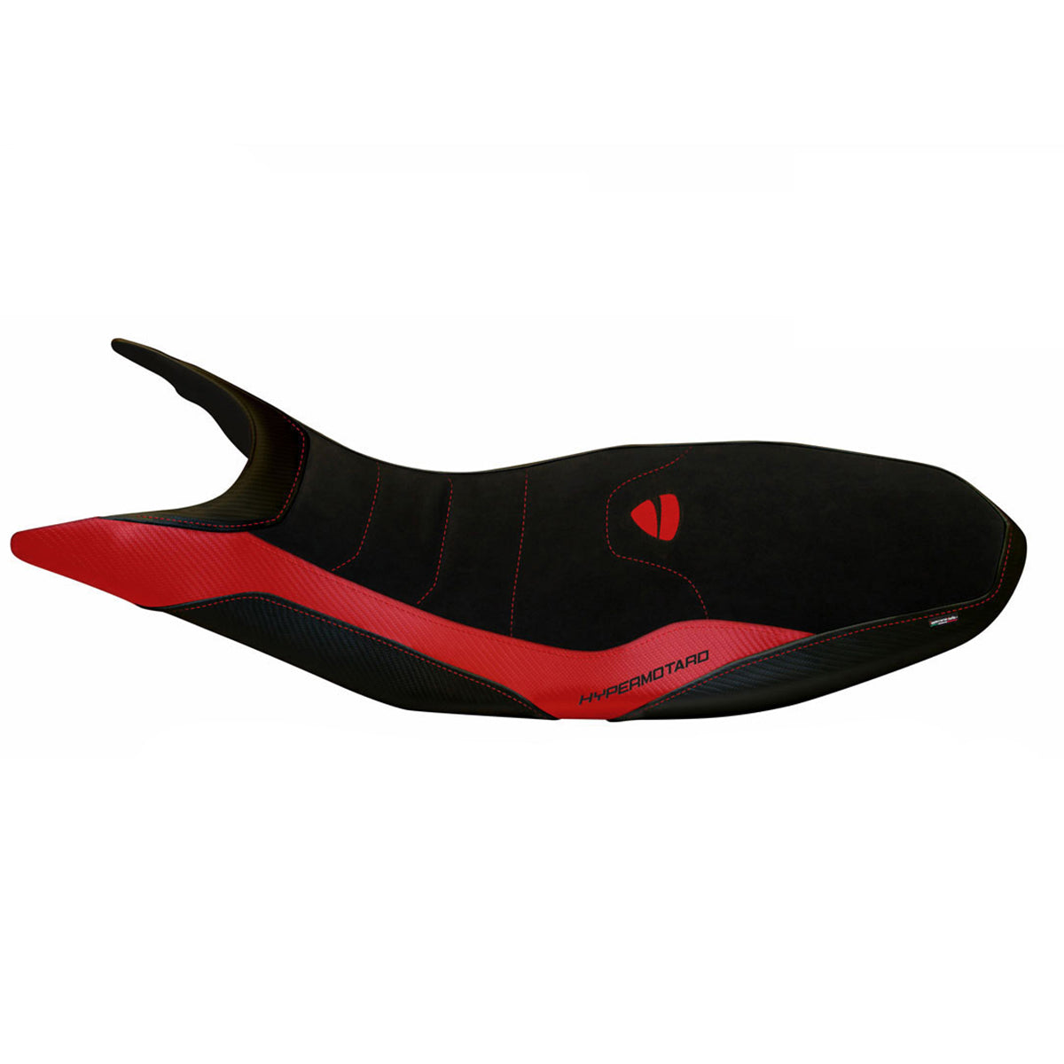 Ducati Hypermotard 821 939 2013-2018 Seat Cover Tappezzeria Italia Comfort in Red and Black
