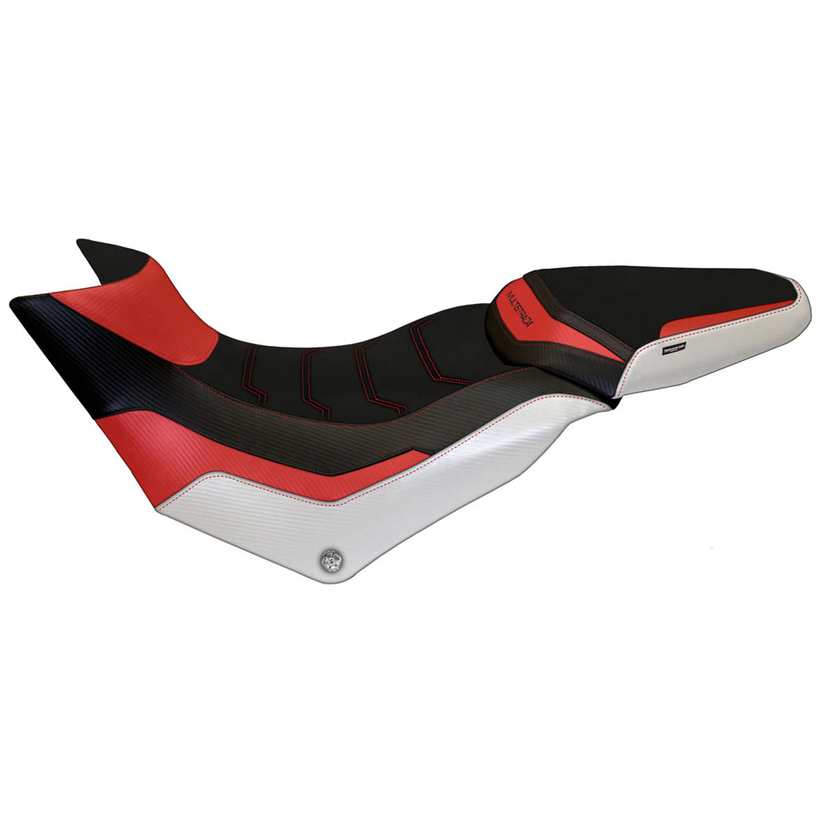 Ducati Multistrada 950 2017-2021 Seat Cover Tappezzeria Italia Comfort in Red and White