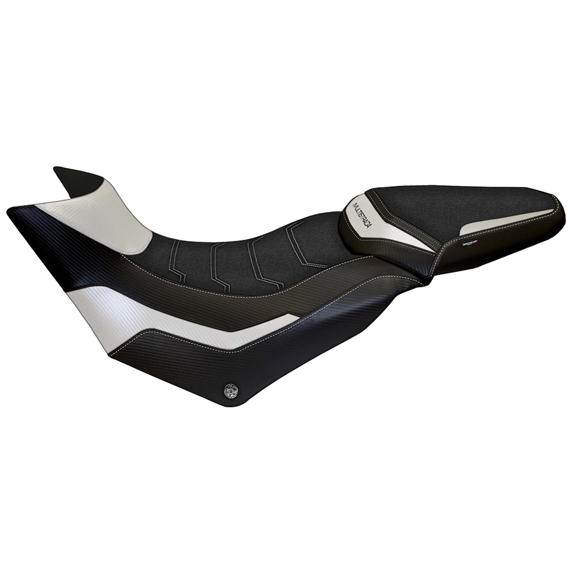 Ducati Multistrada 950 2017-2021 Seat Cover Tappezzeria Italia Ultragrip in White