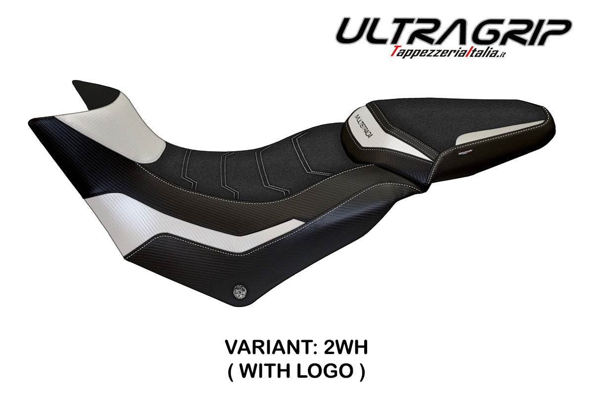 Ducati Multistrada 950 2017-2021 Seat Cover Tappezzeria Italia Ultragrip in White