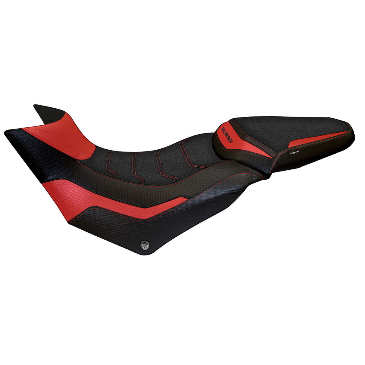 Ducati Multistrada 950 2017-2020 2021 Seat Cover Tappezzeria Italia Ultragrip in Red and Black