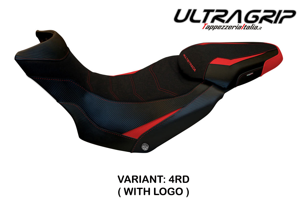 Ducati Multistrada 1200 1260 Enduro 2016-2021 Seat Cover Tappezzeria Italia in Grip Red