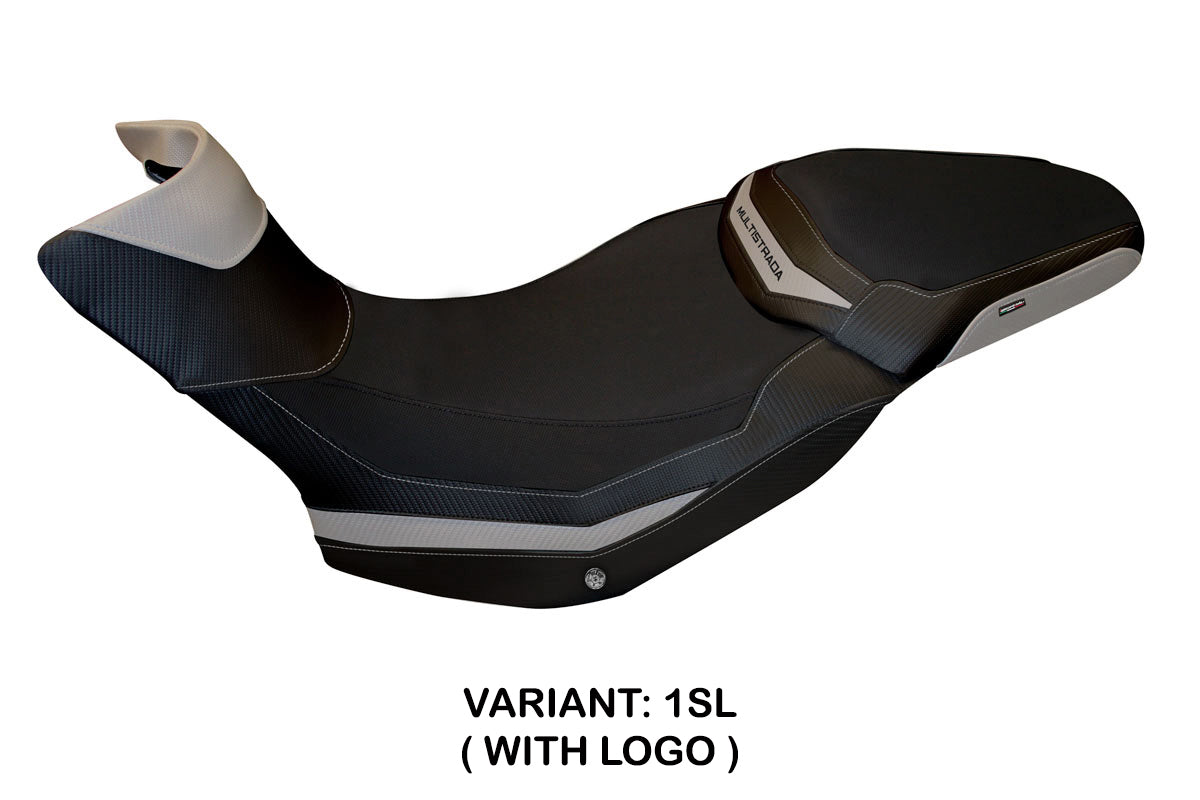 Ducati Multistrada 1200 1260 Enduro 2016-2021 Seat Cover Tappezzeria Italia in Silver