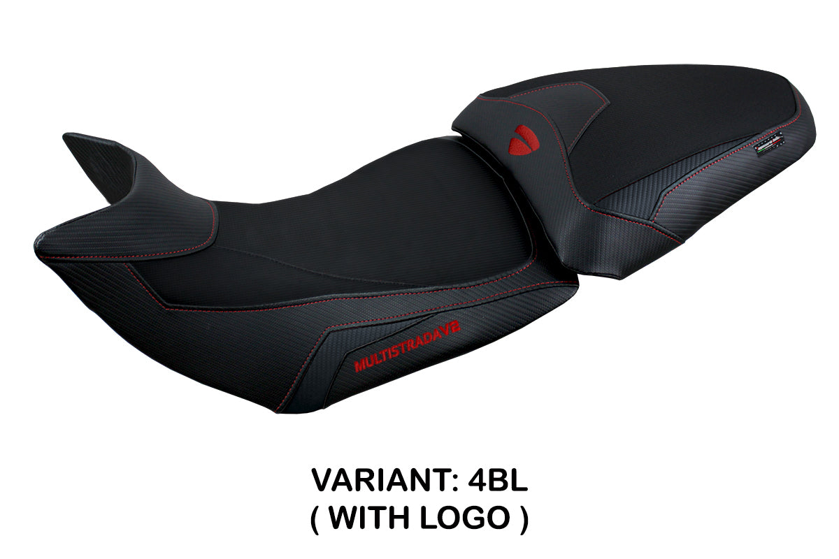 Ducati Multistrada V2 2021-2024 Seat Cover Tappezzeria Italia in Black