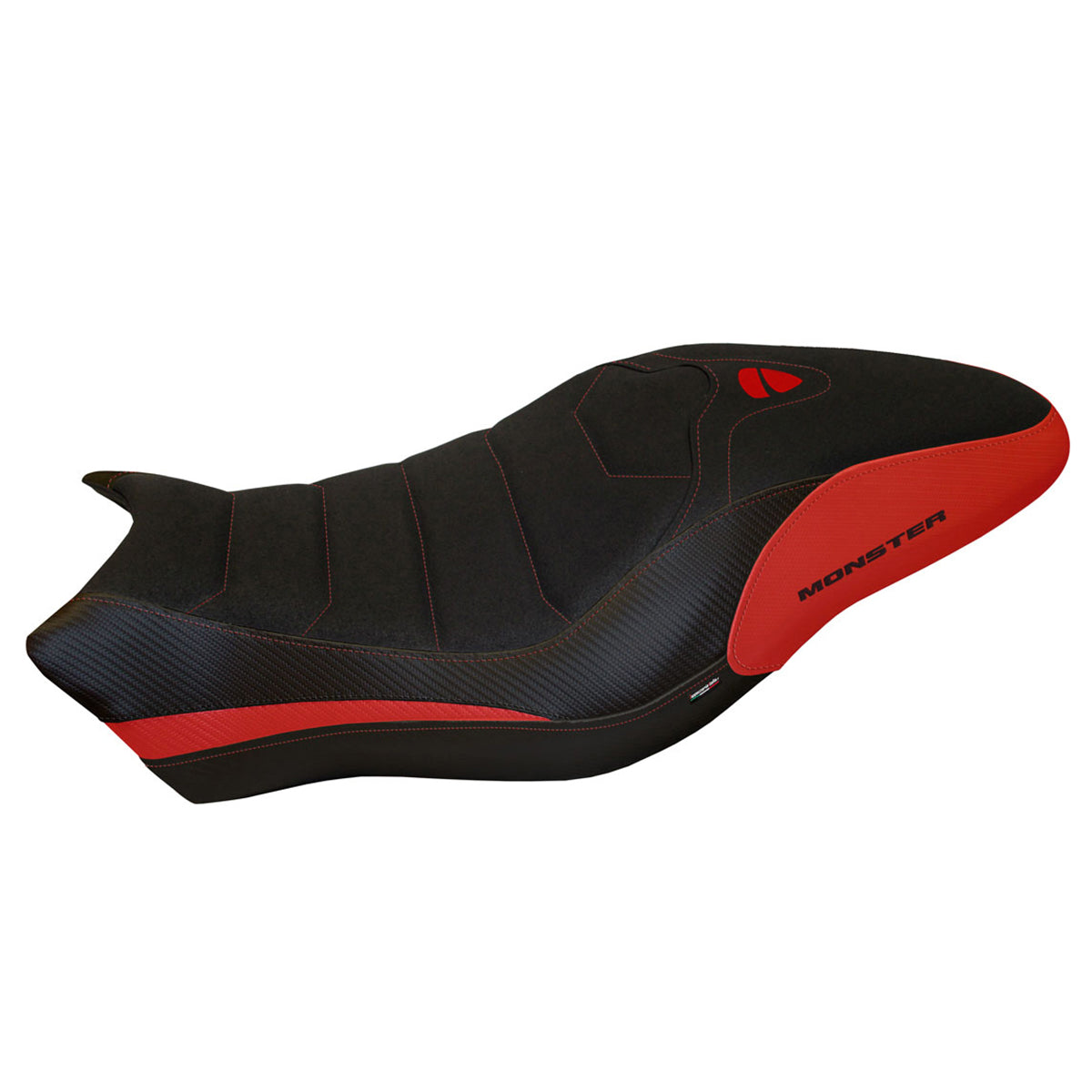 Ducati Monster 797 2017-2020 Seat Cover Tappezzeria Italia Ultragrip in Red