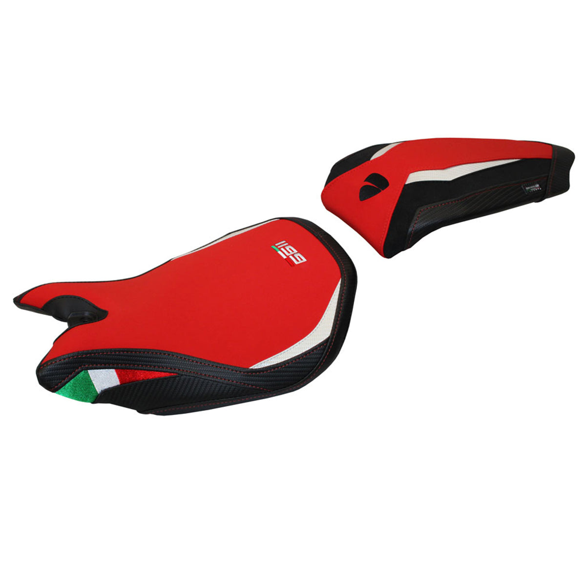 Ducati Panigale 1199 2011-2015 Seat Cover Tappezzeria Italia in Red and Black