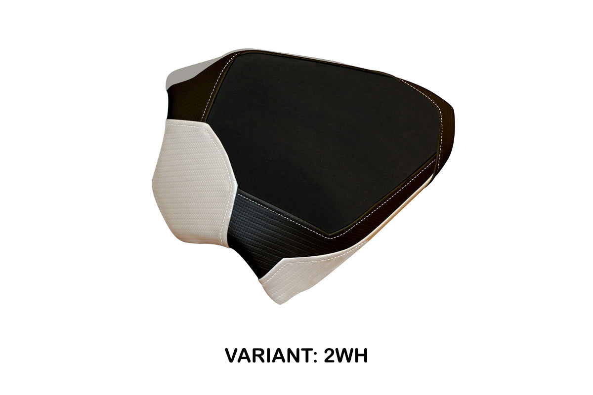 Ducati Panigale V4 Passenger 2018-2024 Seat Cover Tappezzeria Italia in White and Black