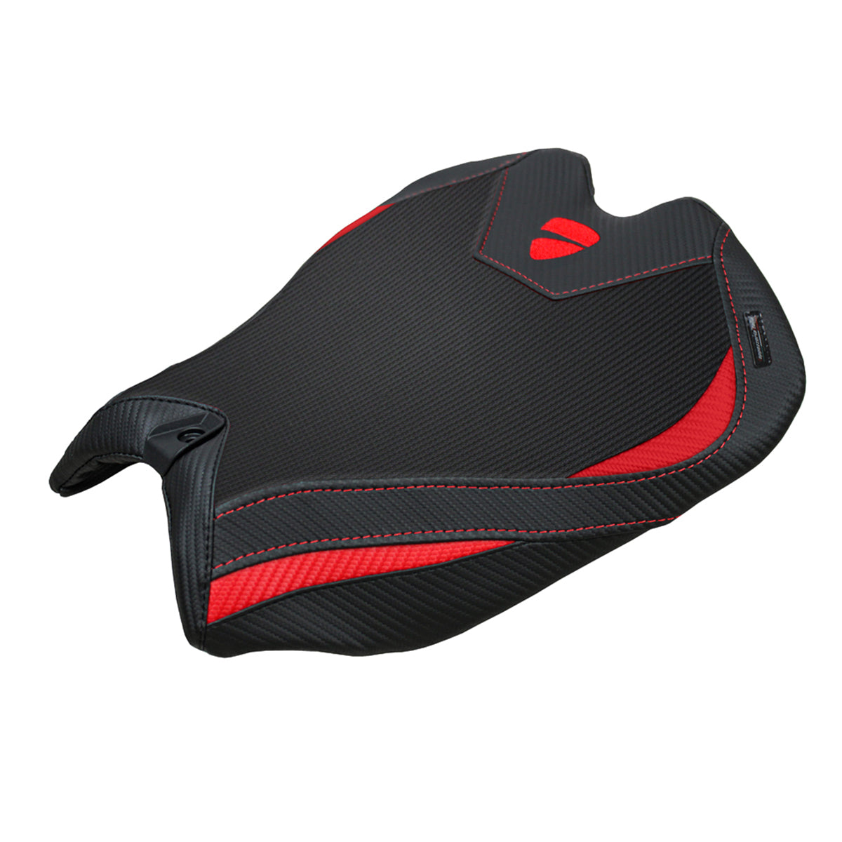 Ducati Panigale V4 2025 Seat Cover Tappezzeria Comfort Black Red Ducati Logo